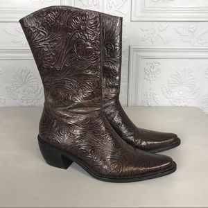 Gianni Bini Decorative Leather Boots